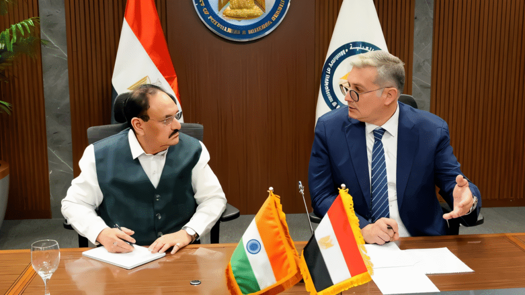 الهند تبحث ضخ استثمارات جديدة في قطاعات البترول والأسمدة بمصر