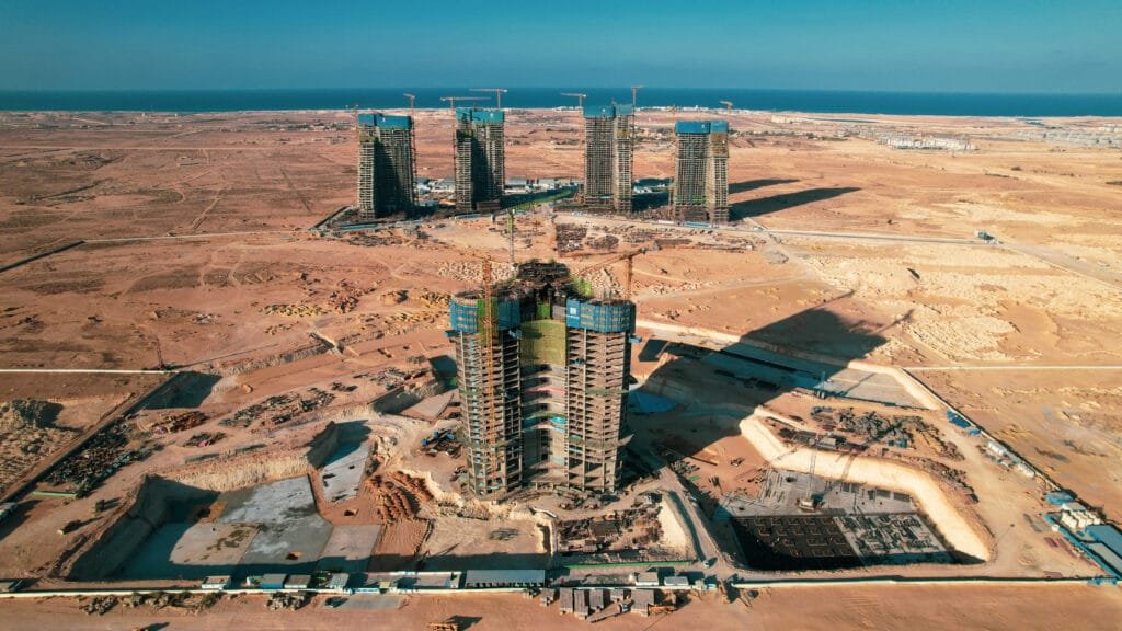 إطلاق مشروع أبراج العلمين داون تاون بـ5 أبراج متعددة الاستخدامات في المدينة الجديدة