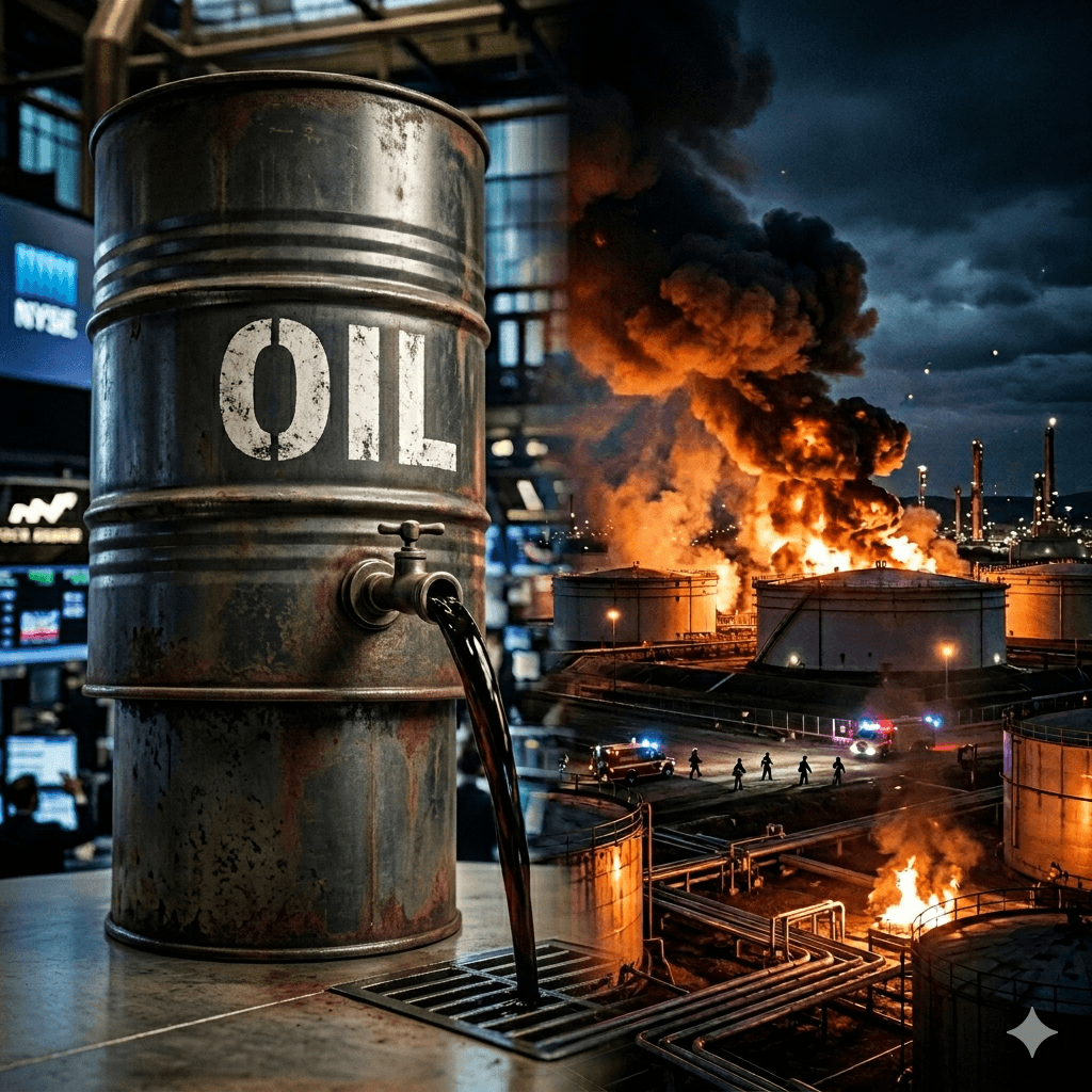النفط يقفز لـ 116.5 دولاراً بعد هجمات أمريكية على أهداف نفطية في إيران7 أبريل 2026 - 4:42 مساءً النفط يقفز لـ 116.5 دولاراً بعد هجمات أمريكية على أهداف نفطية في إيران