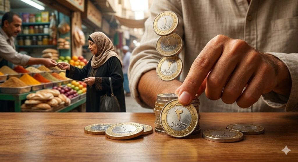 الحكومة تعتزم طرح عملة «2 جنيه» وتعديل سبيكة الجنيه لمواجهة أزمة الفكة